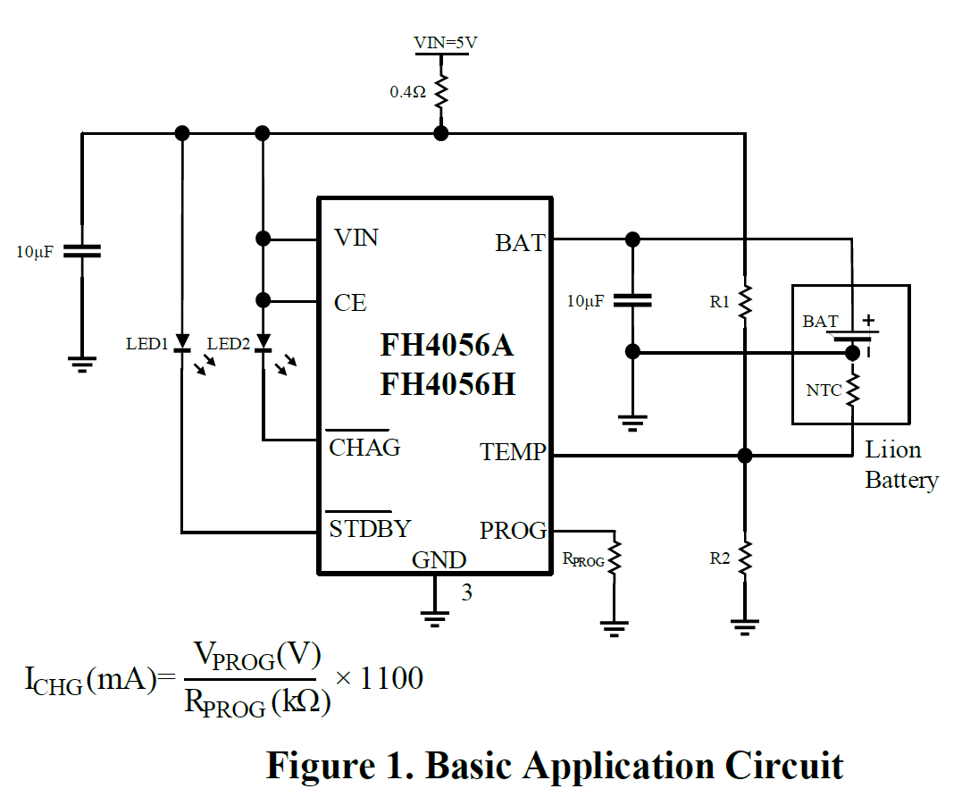 FH4056A/H｜1.0A 单节锂电线性充电管理芯片｜8PIN-DFN/ESOP
