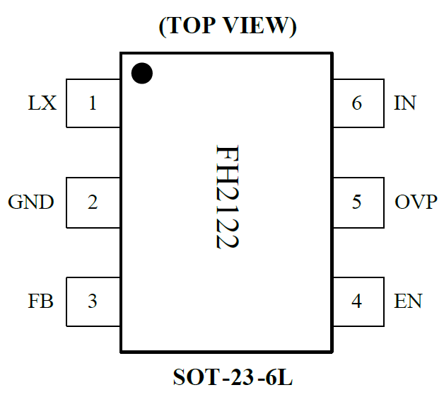 FH2122｜WLED Boost升压型背光驱动IC，1.2MHz/30V